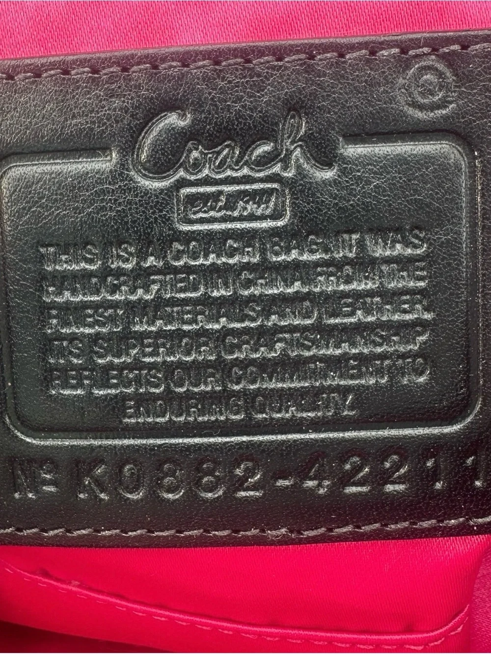 Coach Op Art Y2K Black and White Logo Print Cosmetic Pouch